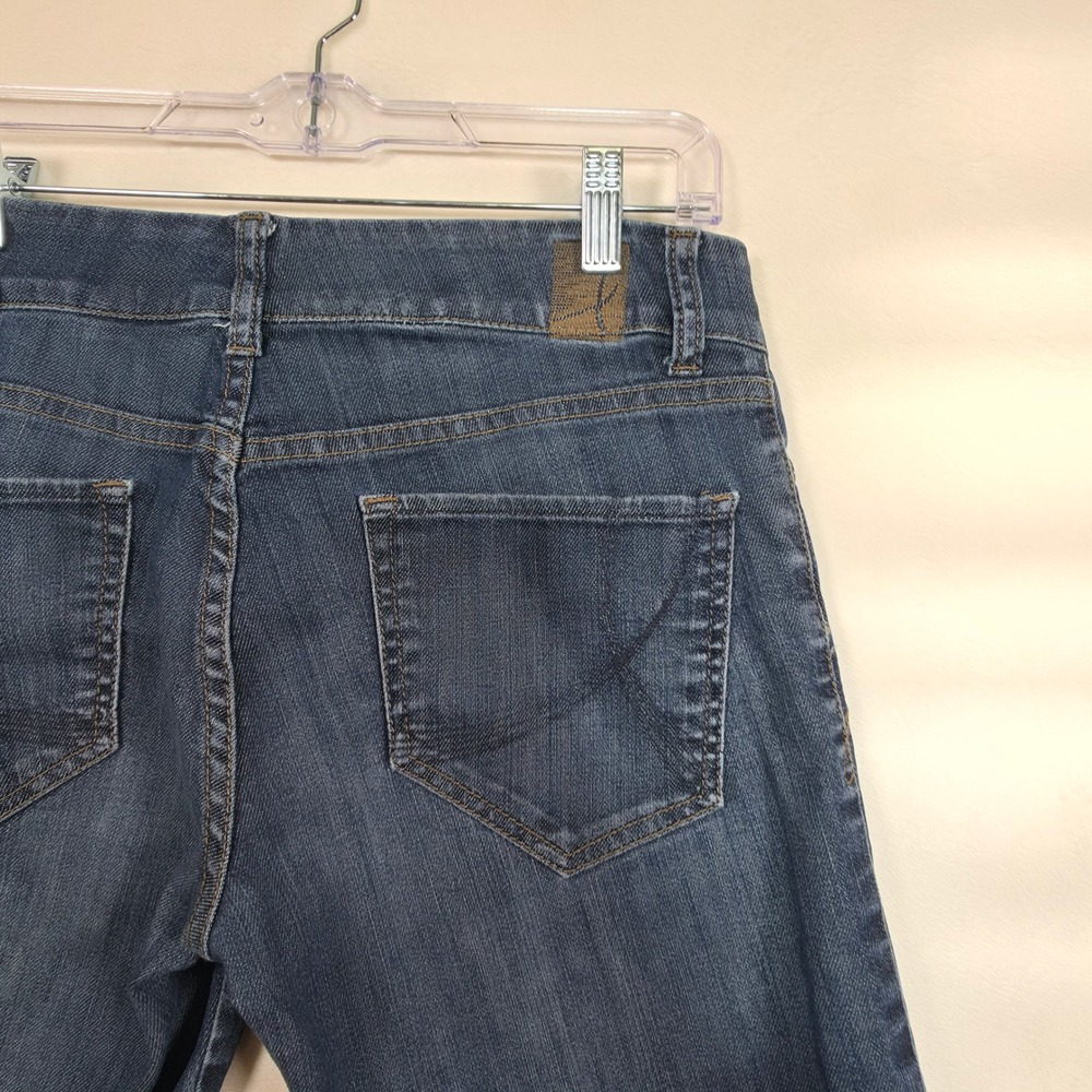 !iT Jeans Bermuda Shorts Womens 29 Dark Blue Y2K Coastal Minimalist - Picture 10 of 13